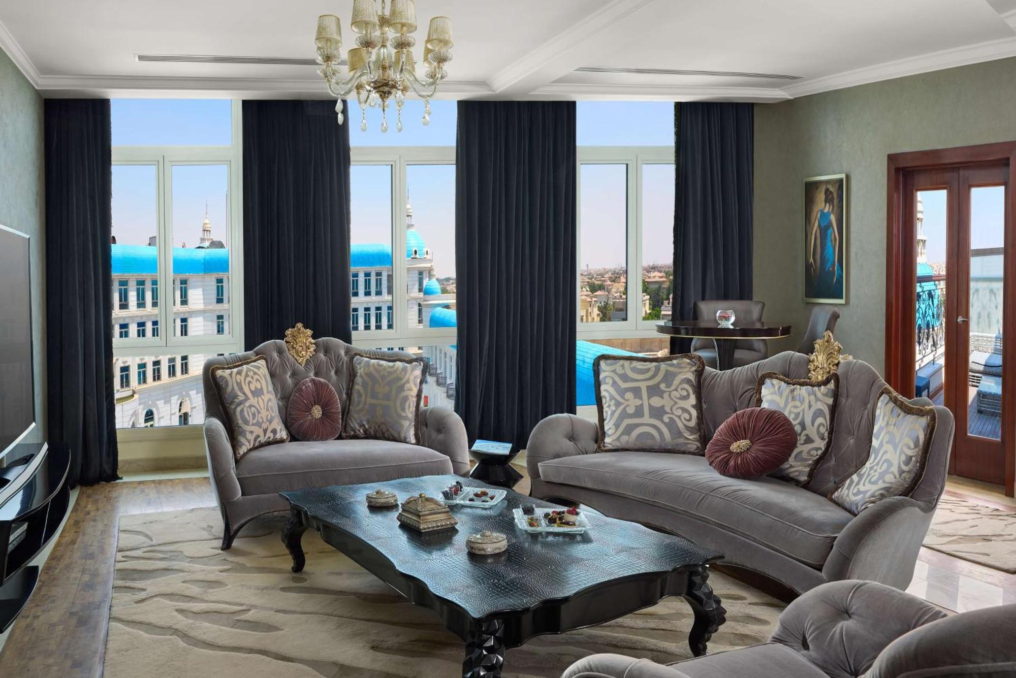 Royal Maxim Palace Kempinski Kair Zewnętrze zdjęcie A living room
